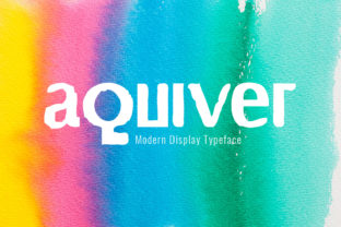 Aquiver: A Versatile Display Font for Modern Design Workflows