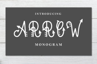 Arrow: A Beautiful Monogram Font