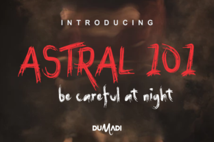 Astral 101: A Spooky Display Font for Horror-Inspired Designs