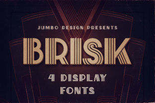 Brisk Font: A Retro Revival with Art Deco Flair