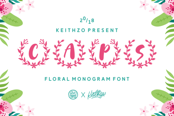 Caps: A Floral Monogram Font Redefining Branding in the Digital Age