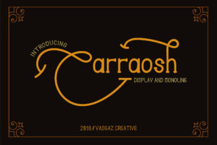 Carraosh: A Modern Monoline Display Font for Impactful Design