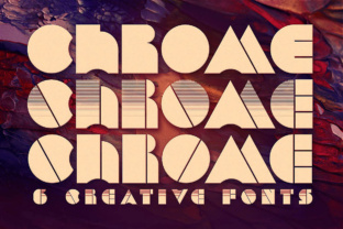 Chrome: A Retro-Futuristic Typographic Statement
