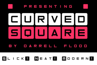 Curved Square: A Bold and Modern Font for Visual Impact