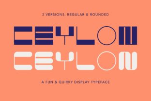 Discover the Unique Appeal of Ceylon: A Versatile Display Font for Modern Design