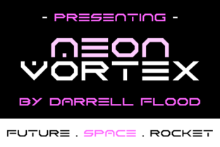 Neon Vortex: A Modern Font for Futuristic Design