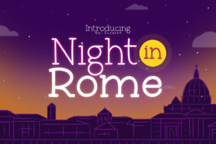 Night in Rome: A Playful Font for Creative Projects