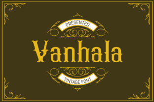 Vanhala: A Vintage Display Font for Timeless Design