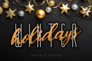 Winter Holidays Duo: A Stylish Typographic Solution for Winter-Themed Projects