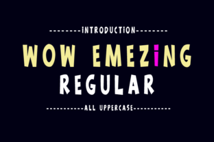 Wow Emezing: A Bold Typographic Statement for Modern Design